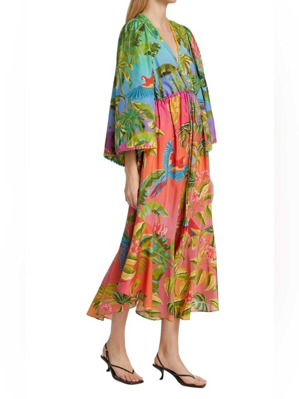 Farm Rio Ombre Forest Ruffle Tunic Dress - Picture 8 of 8
